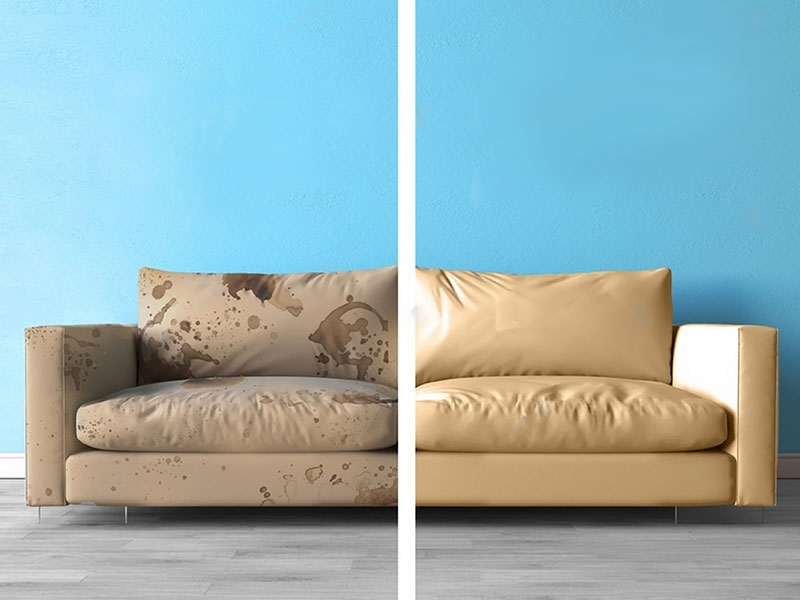 Limpieza en seco de muebles