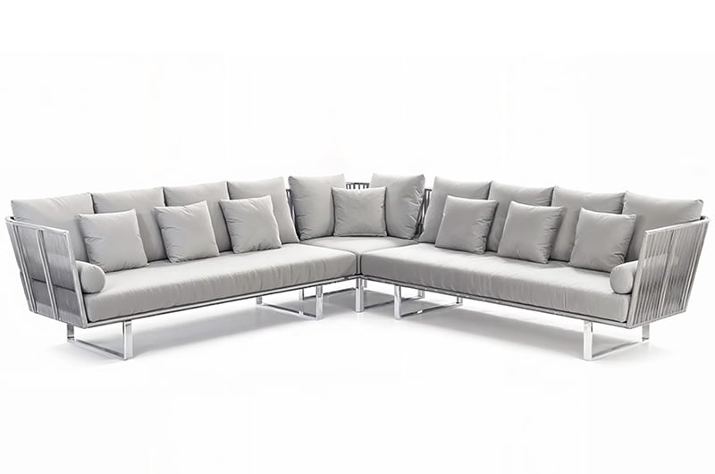 Outdoor sofa 4-seat L shape