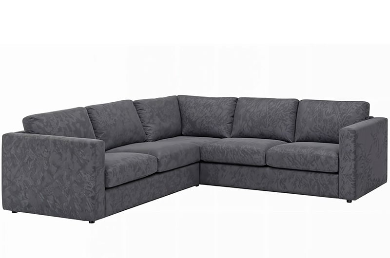 Fabric sofa 4-seat L shape